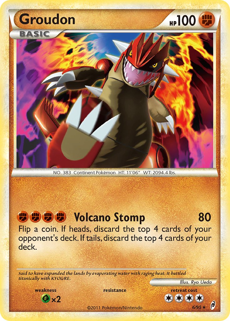 Groudon (6/95) (Theme Deck Exclusive) [HeartGold & SoulSilver: Call of Legends] | The Gaming-Verse