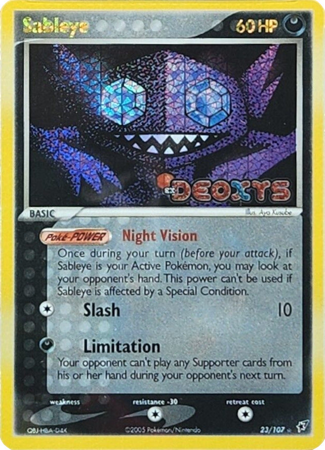 Sableye (23/107) (Stamped) [EX: Deoxys] | The Gaming-Verse