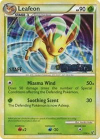 Leafeon (17/90) (Prerelease Promo) [Staff] [Nintendo: Black Star Promos] | The Gaming-Verse