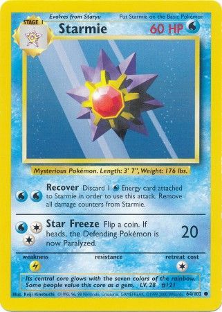 Starmie (64/102) [Base Set Unlimited] | The Gaming-Verse