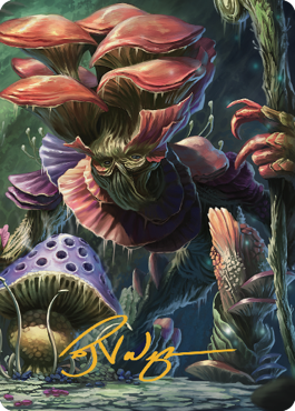 Myconid Spore Tender Art Card (Gold-Stamped Signature) [Commander Legends: Battle for Baldur's Gate Art Series] | The Gaming-Verse