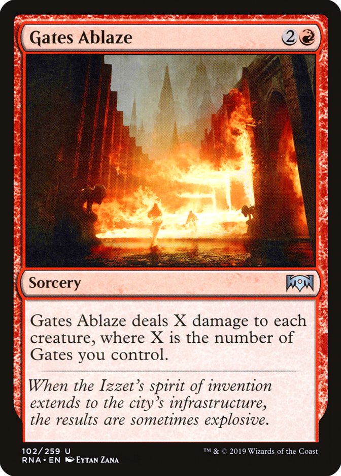 Gates Ablaze [Ravnica Allegiance] | The Gaming-Verse