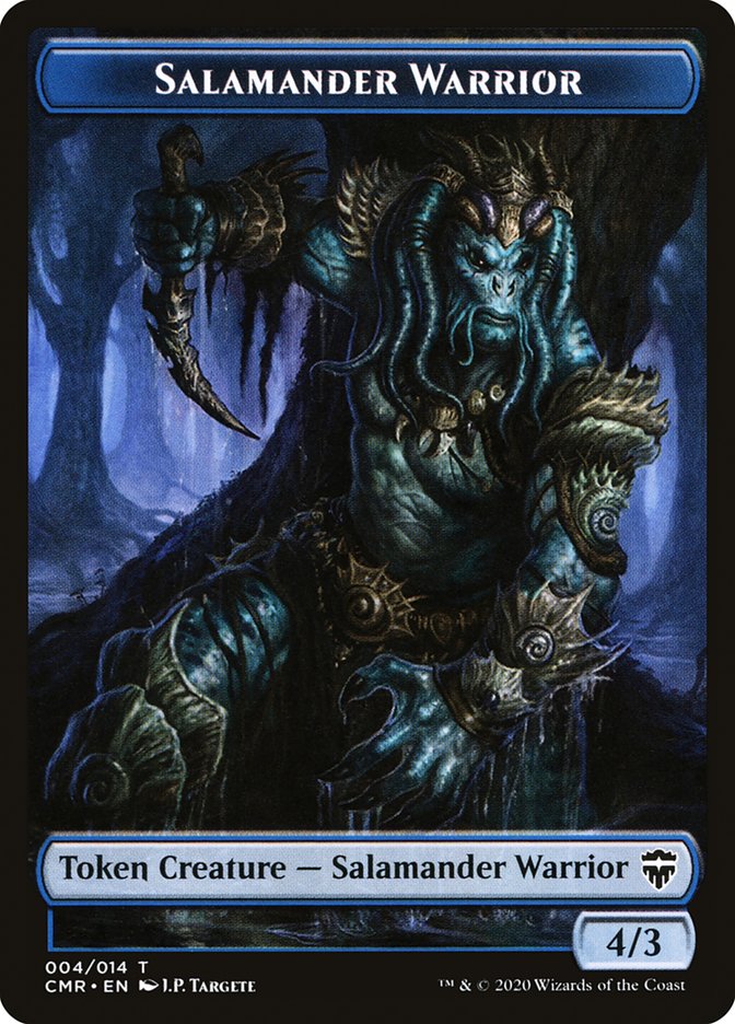 Angel // Salamander Warrior Token [Commander Legends Tokens] | The Gaming-Verse