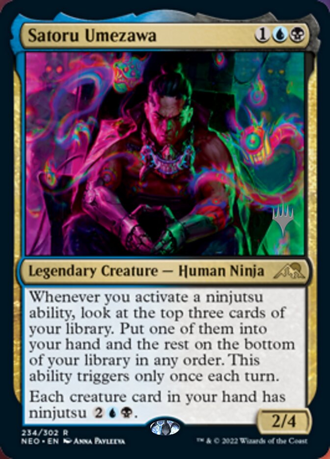 Satoru Umezawa (Promo Pack) [Kamigawa: Neon Dynasty Promos] | The Gaming-Verse