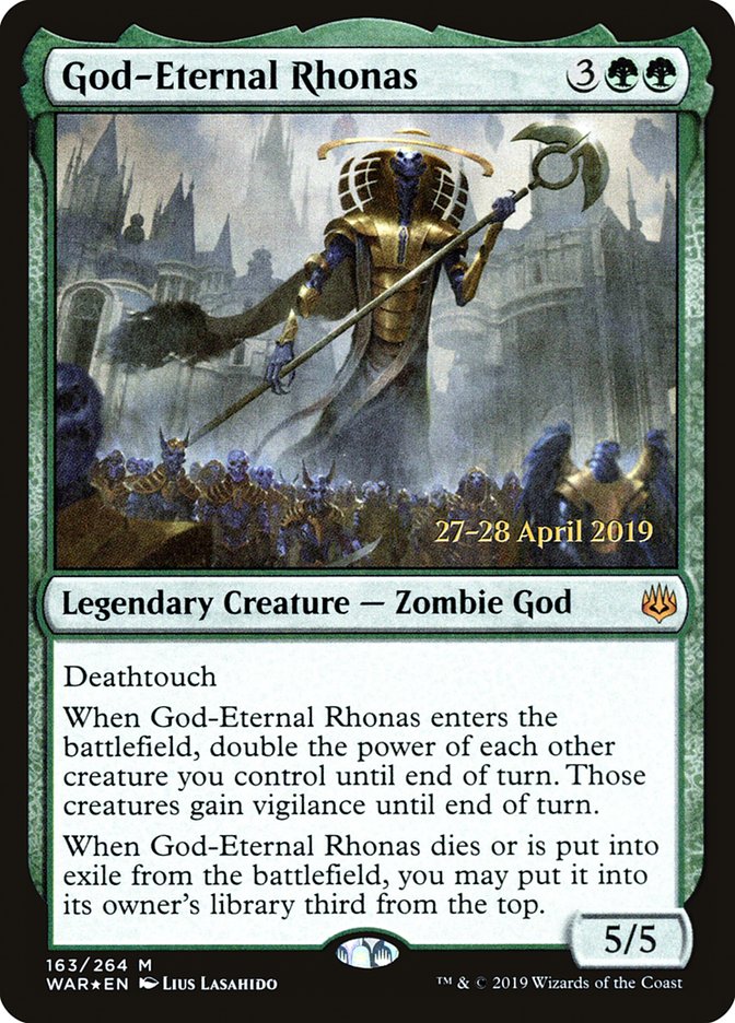 God-Eternal Rhonas  [War of the Spark Prerelease Promos] | The Gaming-Verse