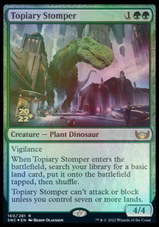 Topiary Stomper [Streets of New Capenna Prerelease Promos] | The Gaming-Verse