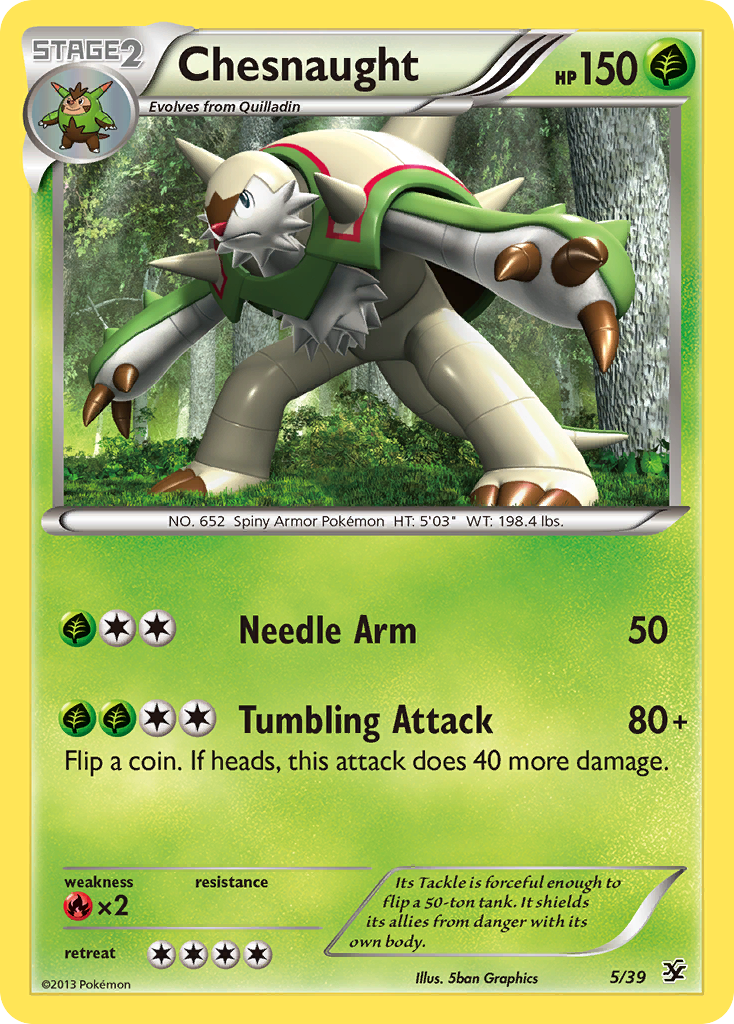 Chesnaught (5/39) [XY: Kalos Starter Set] | The Gaming-Verse