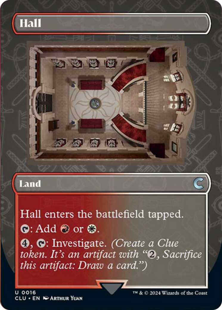 Hall (Borderless) [Ravnica: Clue Edition] | The Gaming-Verse