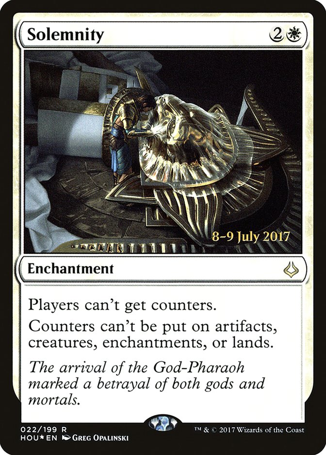 Solemnity  (Prerelease) [Hour of Devastation Prerelease Promos] | The Gaming-Verse