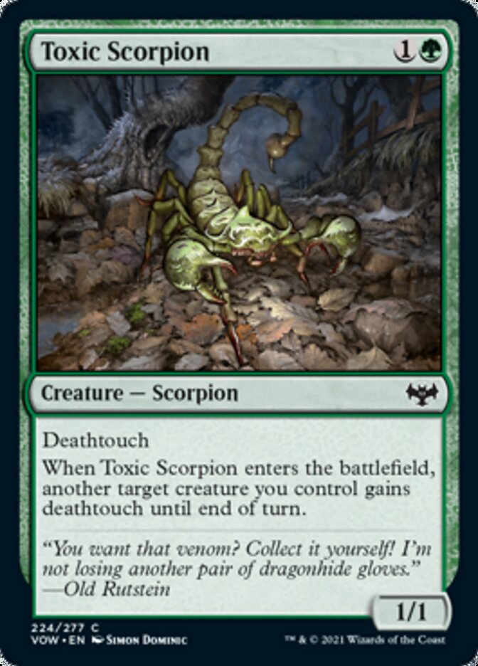Toxic Scorpion [Innistrad: Crimson Vow] | The Gaming-Verse