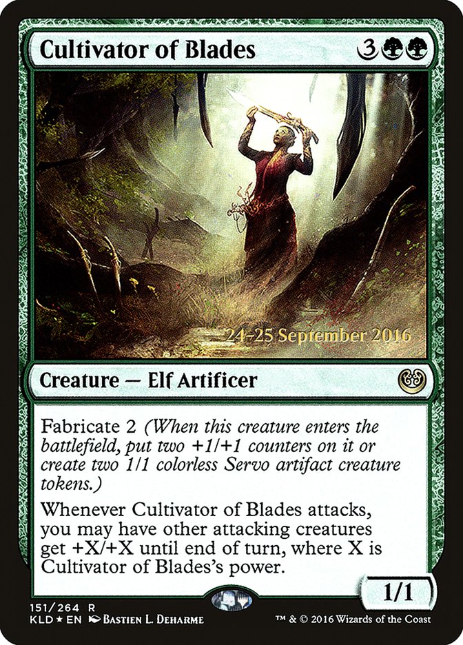 Cultivator of Blades  (Prerelease) [Kaladesh Prerelease Promos] | The Gaming-Verse