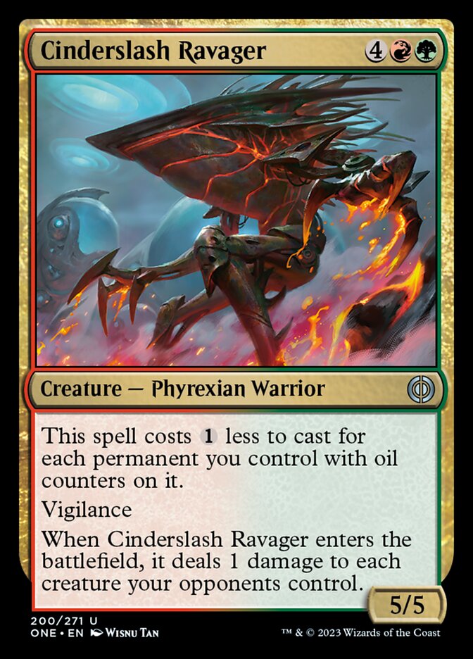 Cinderslash Ravager [Phyrexia: All Will Be One] | The Gaming-Verse