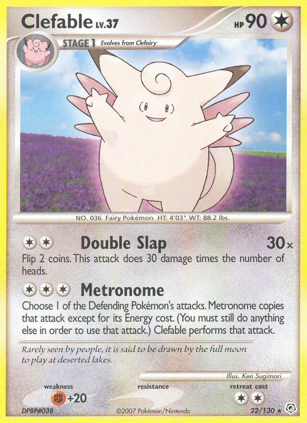 Clefable (22/130) [Diamond & Pearl: Base Set] | The Gaming-Verse