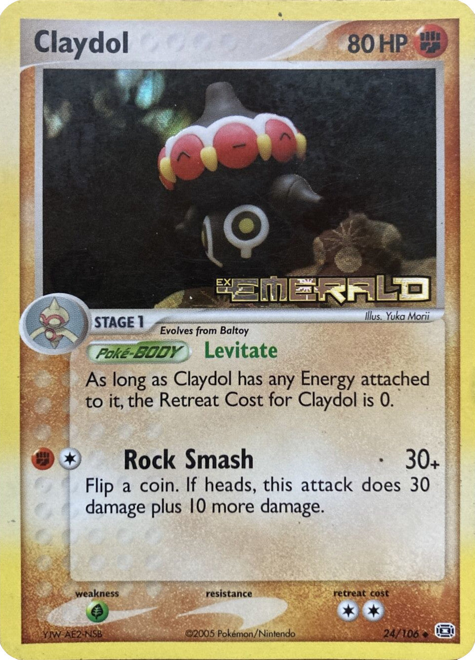 Claydol (24/106) (Stamped) [EX: Emerald] | The Gaming-Verse