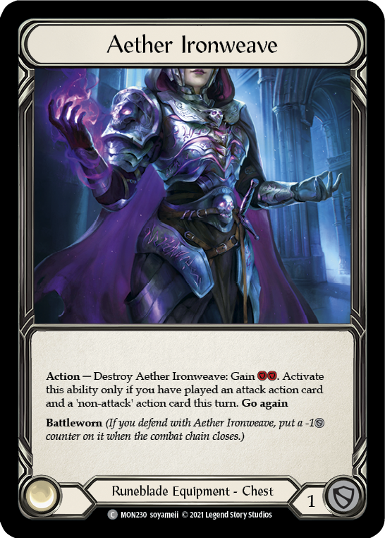 Aether Ironweave (Cold Foil) [MON230-CF] 1st Edition Cold Foil | The Gaming-Verse