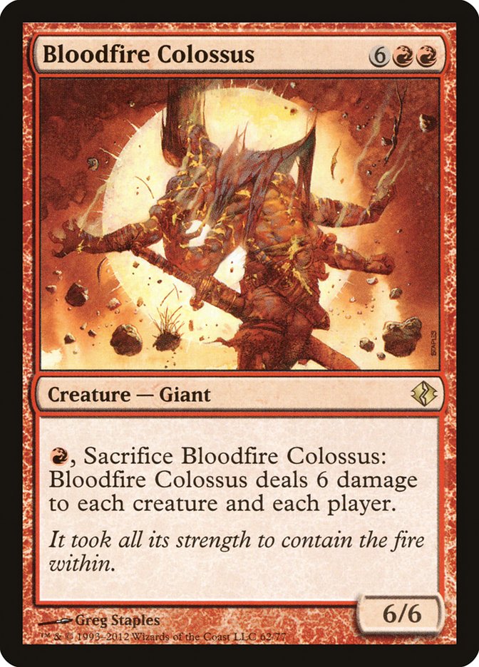 Bloodfire Colossus [Duel Decks: Venser vs. Koth] | The Gaming-Verse