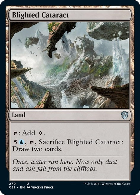 Blighted Cataract [Commander 2021] | The Gaming-Verse