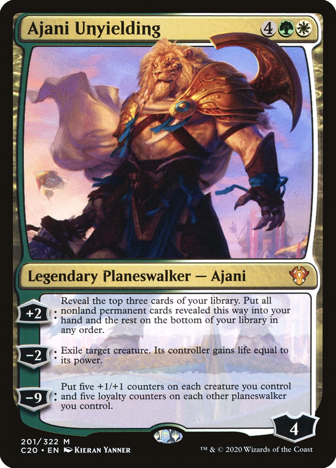 Ajani Unyielding [Commander 2020] | The Gaming-Verse