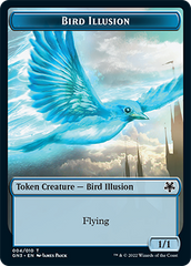 Bird Illusion // Elf Warrior Double-Sided Token [Game Night: Free-for-All Tokens] | The Gaming-Verse