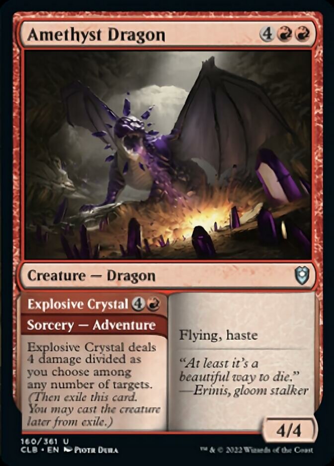 Amethyst Dragon // Explosive Crystal [Commander Legends: Battle for Baldur's Gate] | The Gaming-Verse