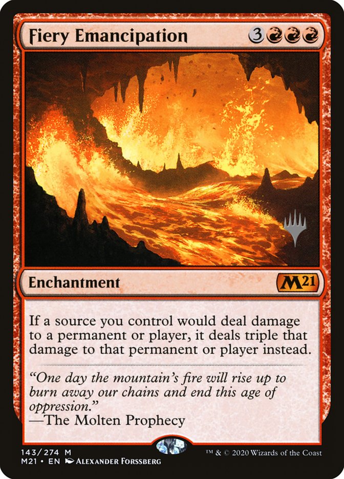 Fiery Emancipation (Promo Pack) [Core Set 2021 Promos] | The Gaming-Verse