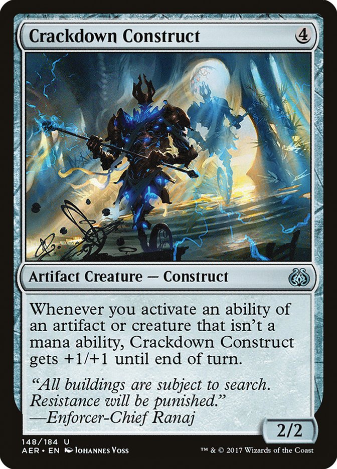 Crackdown Construct [Aether Revolt] | The Gaming-Verse