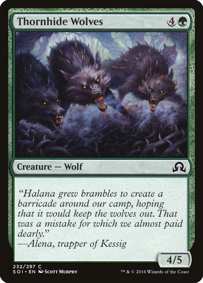 Thornhide Wolves [Shadows over Innistrad] | The Gaming-Verse