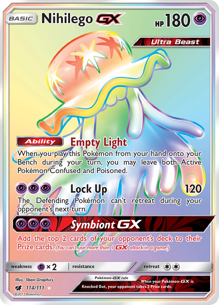 Nihilego GX (114/111) [Sun & Moon: Crimson Invasion] | The Gaming-Verse