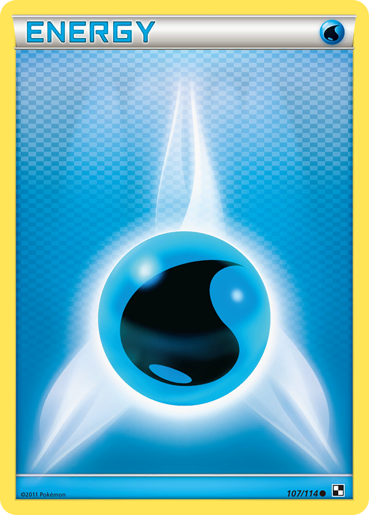 Water Energy (107/114) [Black & White: Base Set] | The Gaming-Verse