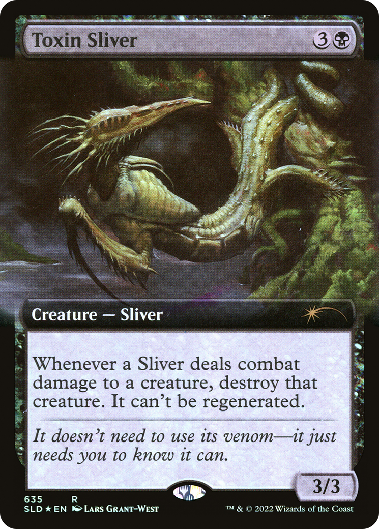 Toxin Sliver (Extended Art) [Secret Lair Drop Promos] | The Gaming-Verse