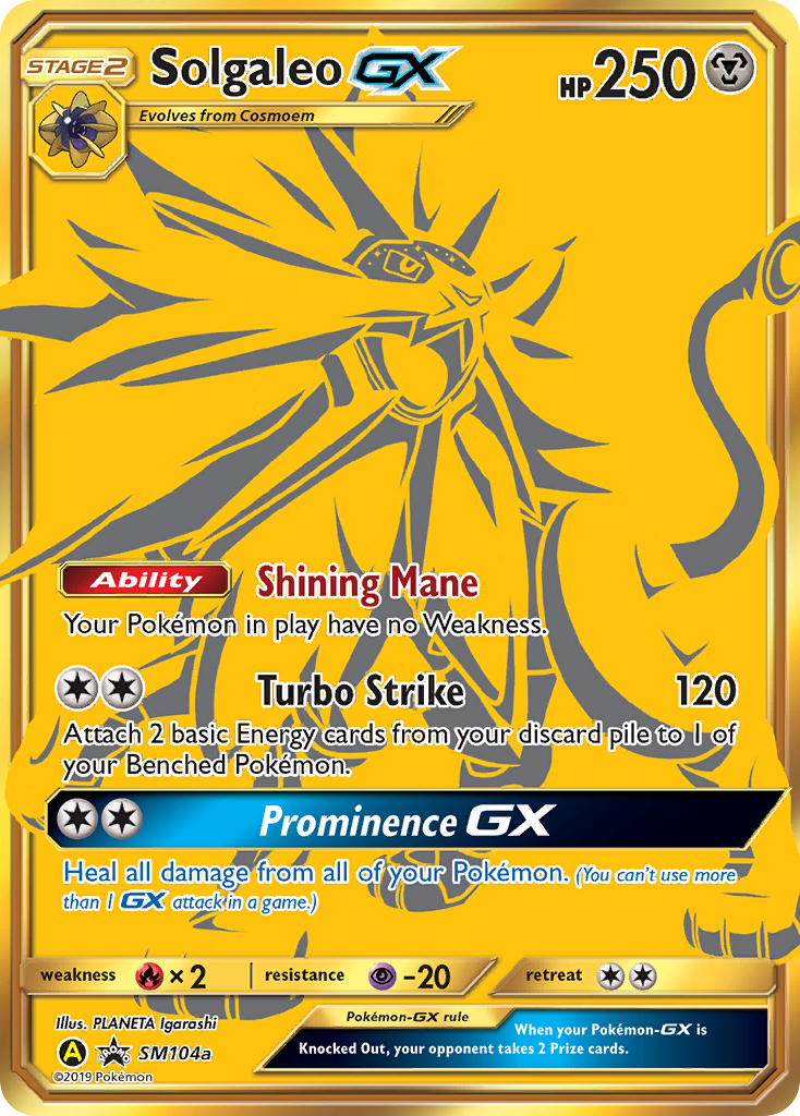 Solgaleo GX (SM104a) [Sun & Moon: Black Star Promos] | The Gaming-Verse