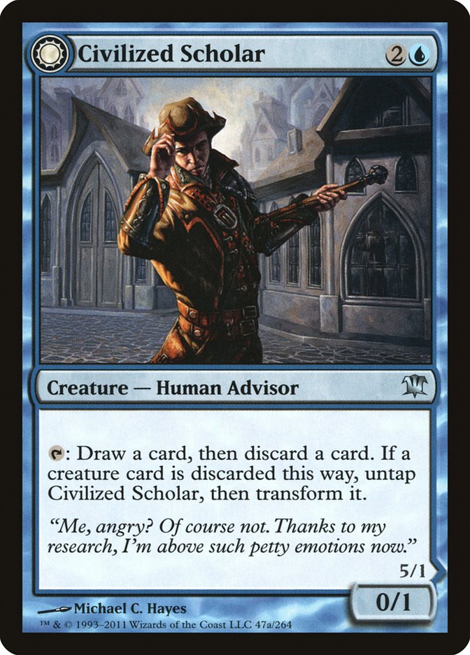 Civilized Scholar // Homicidal Brute [Innistrad] | The Gaming-Verse