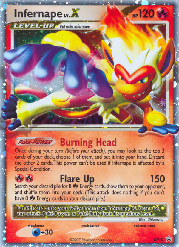 Infernape LV.X (DP10) [Diamond & Pearl: Black Star Promos] | The Gaming-Verse