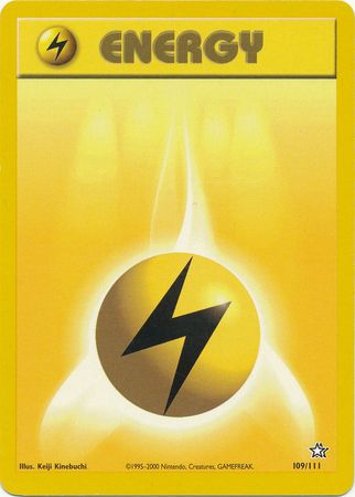 Lightning Energy (109/111) [Neo Genesis Unlimited] | The Gaming-Verse