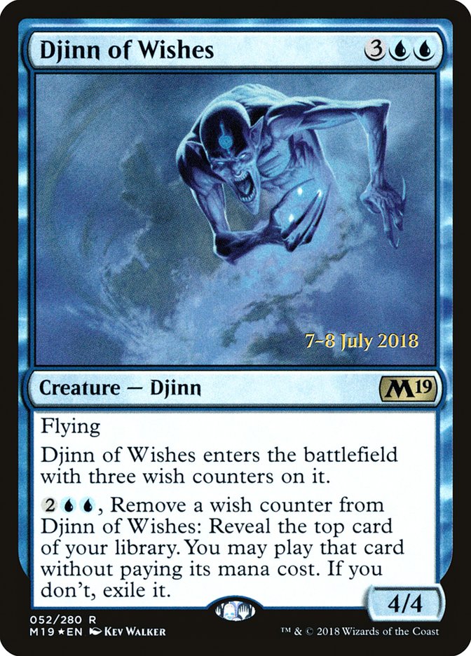 Djinn of Wishes  [Core Set 2019 Prerelease Promos] | The Gaming-Verse