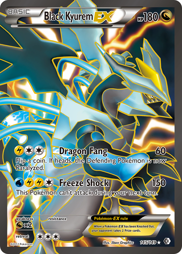 Black Kyurem EX (145/149) [Black & White: Boundaries Crossed] | The Gaming-Verse