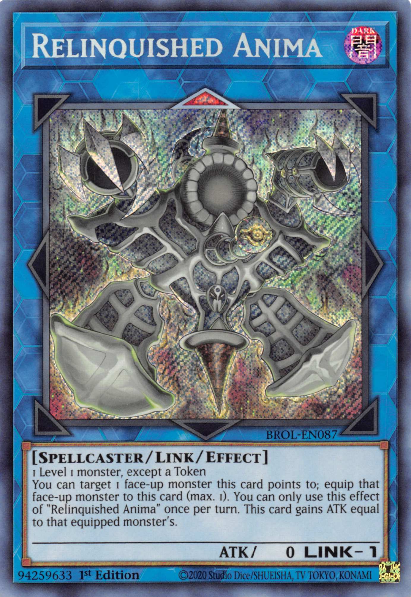 Relinquished Anima [BROL-EN087] Secret Rare | The Gaming-Verse