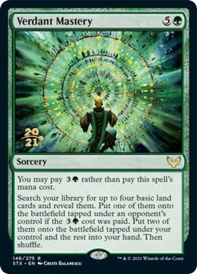 Verdant Mastery [Strixhaven: School of Mages Prerelease Promos] | The Gaming-Verse