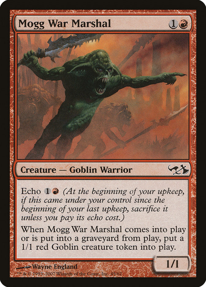 Mogg War Marshal [Duel Decks: Elves vs. Goblins] | The Gaming-Verse