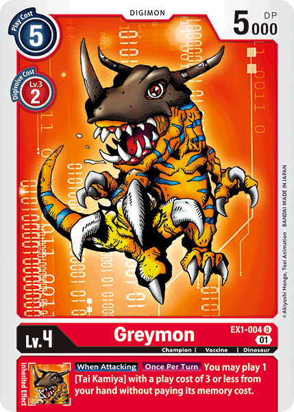 Greymon [EX1-004] [Classic Collection] | The Gaming-Verse