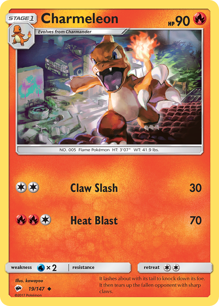 Charmeleon (19/147) [Sun & Moon: Burning Shadows] | The Gaming-Verse