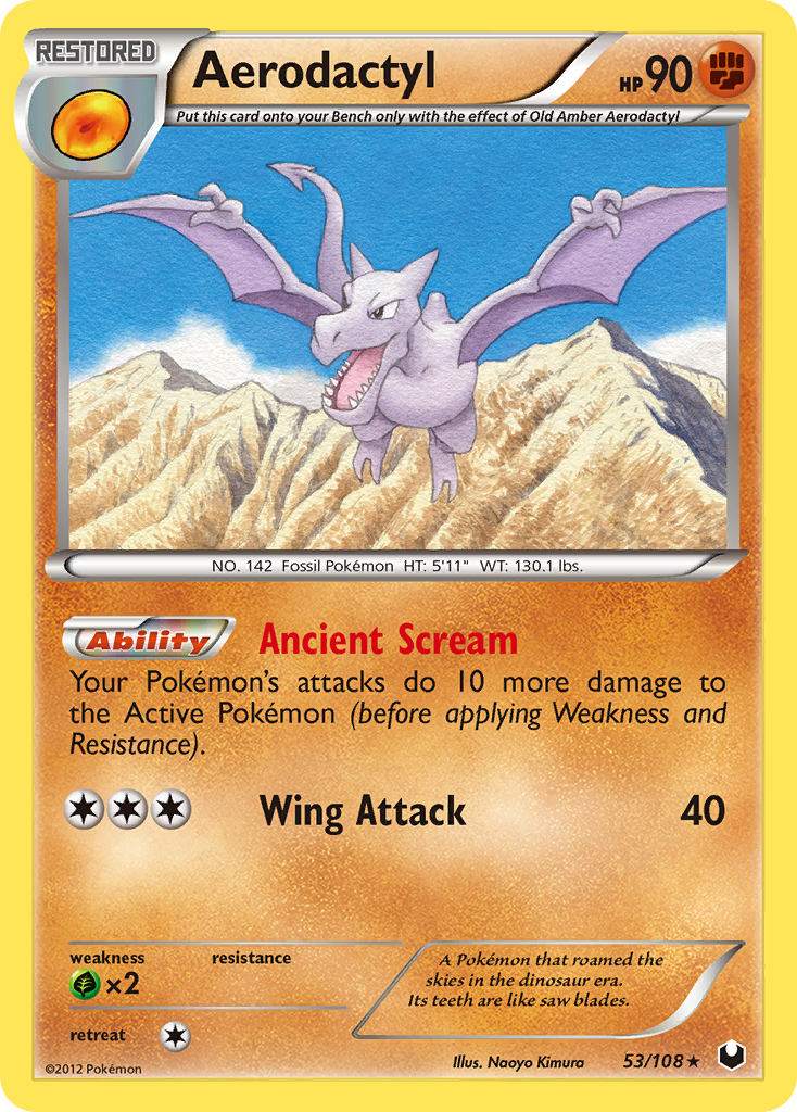 Aerodactyl (53/108) [Black & White: Dark Explorers] | The Gaming-Verse