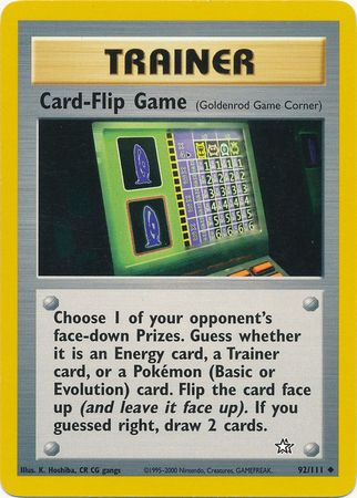 Card-Flip Game (92/111) [Neo Genesis Unlimited] | The Gaming-Verse