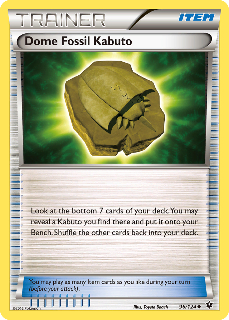 Dome Fossil Kabuto (96/124) [XY: Fates Collide] | The Gaming-Verse