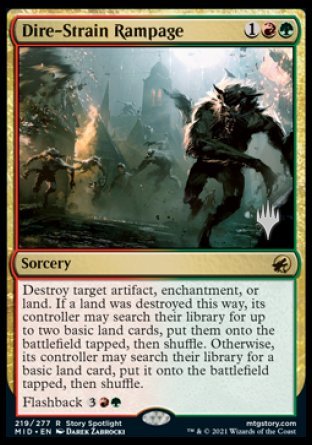 Dire-Strain Rampage (Promo Pack) [Innistrad: Midnight Hunt Promos] | The Gaming-Verse