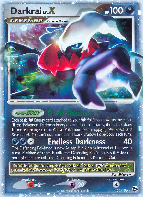 Darkrai LV.X (104/106) [Diamond & Pearl: Great Encounters] | The Gaming-Verse