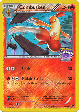 Combusken (13/111) (States Championship Promo) [XY: Furious Fists] | The Gaming-Verse