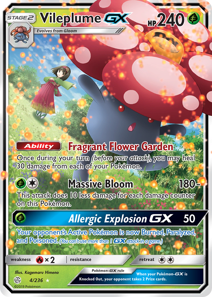 Vileplume GX (4/236) [Sun & Moon: Cosmic Eclipse] | The Gaming-Verse