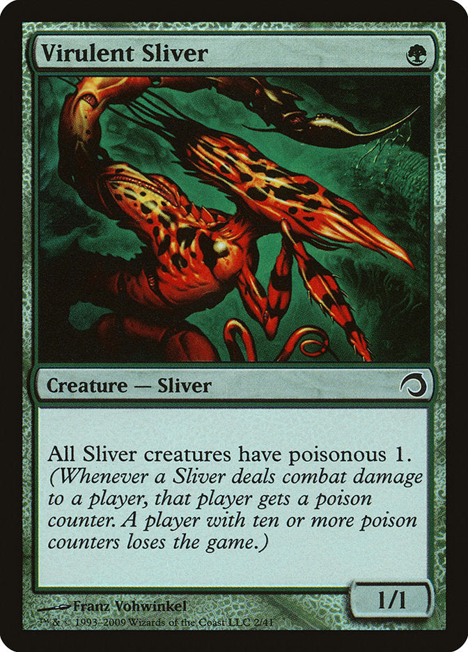 Virulent Sliver [Premium Deck Series: Slivers] | The Gaming-Verse