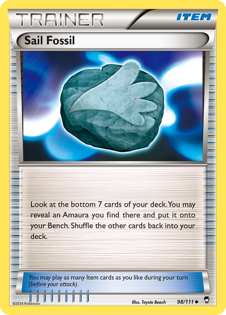 Sail Fossil (98/111) [XY: Furious Fists] | The Gaming-Verse